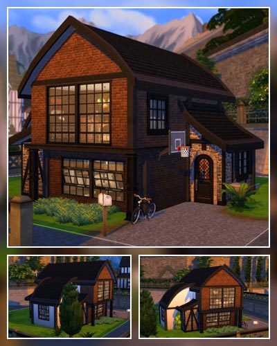 The sims 4 old brick house