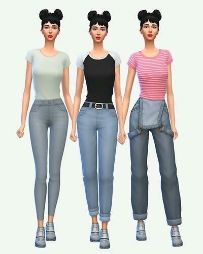 The Sims 4 Basic T-Shirt CC