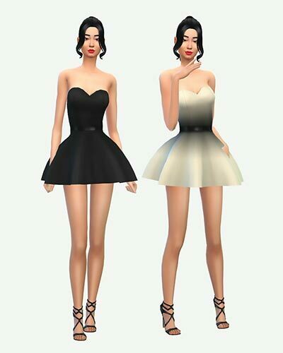 The Sims 4 Ombre Mini Dress