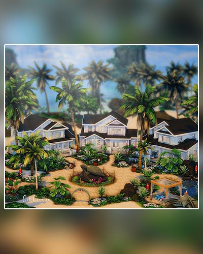 The Sims 4 Pastel Beach Homes