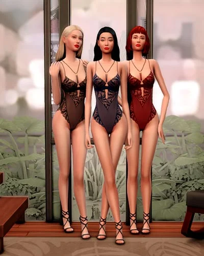 The Sims 4 Allure Bodysuit CC