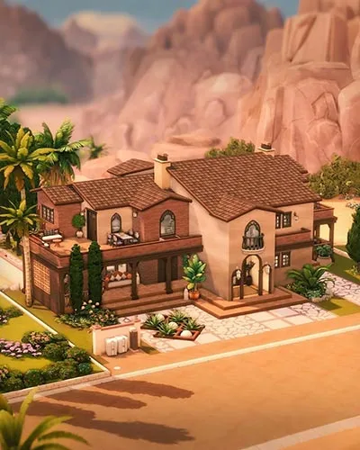 The Sims 4 Mediterranean Family Home