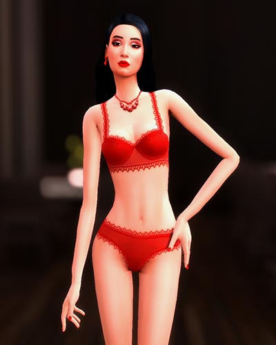 The Sims 4 Lingerie Set Bra and Panty